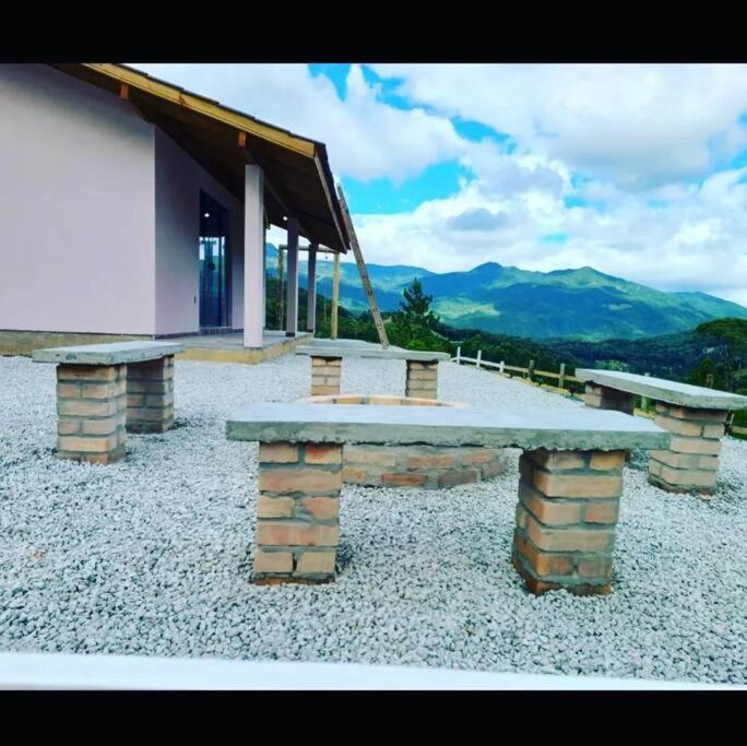 Cabana Recanto Do Arruda Para Casal Em Aguas Mornas Exteriör bild