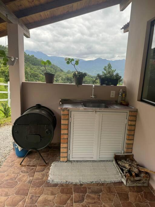 Cabana Recanto Do Arruda Para Casal Em Aguas Mornas Exteriör bild